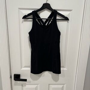 Lululemon mesh back tank size 4 black